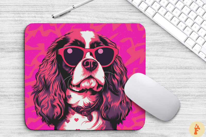 cute-pink-king-charles-spaniel-mouse-pad