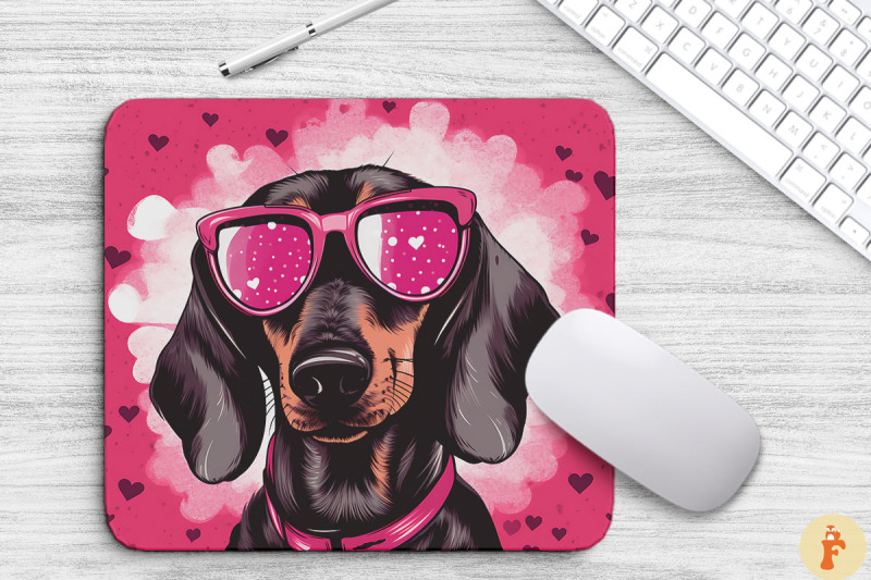 cute-pink-dachshund-mouse-pad