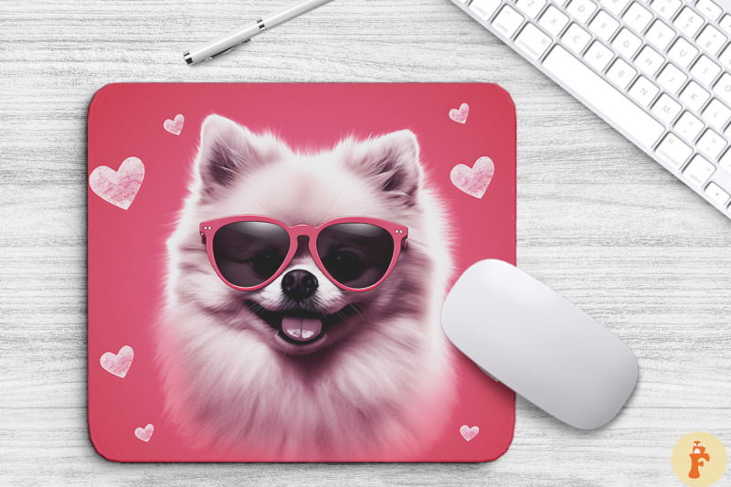 cute-pink-pomeranian-mouse-pad