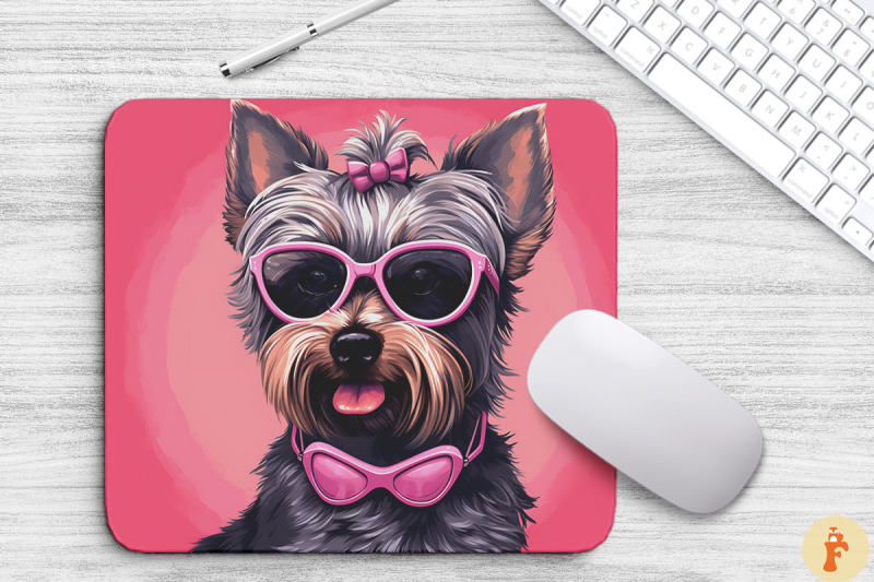 cute-pink-yorkshire-terrier-mouse-pad