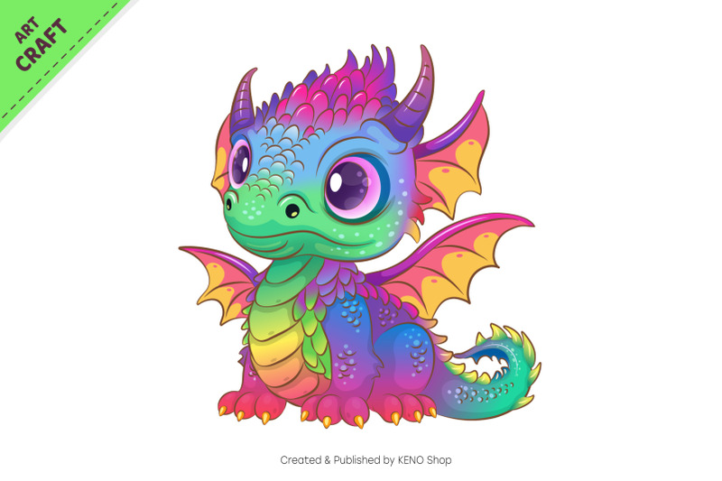 multicolored-dragon-fantasy-clipart