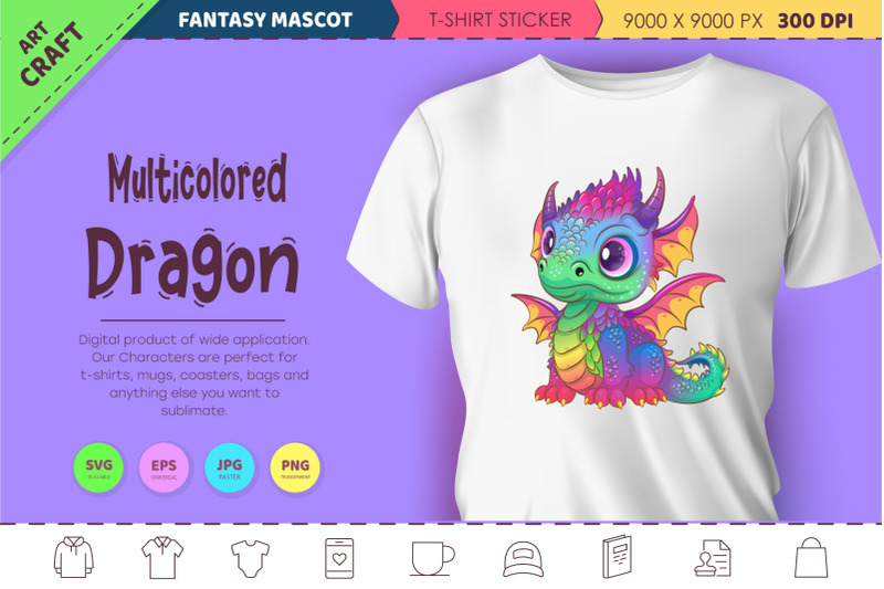 multicolored-dragon-fantasy-clipart