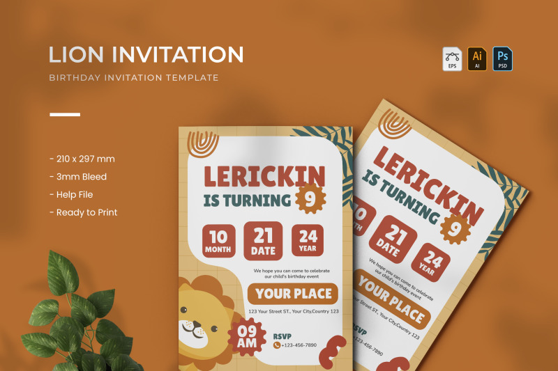 lion-birthday-invitation