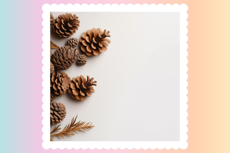 pinecones-christmas-mock-up-with-empty-space