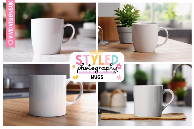 white-mug-styled-stock-photography