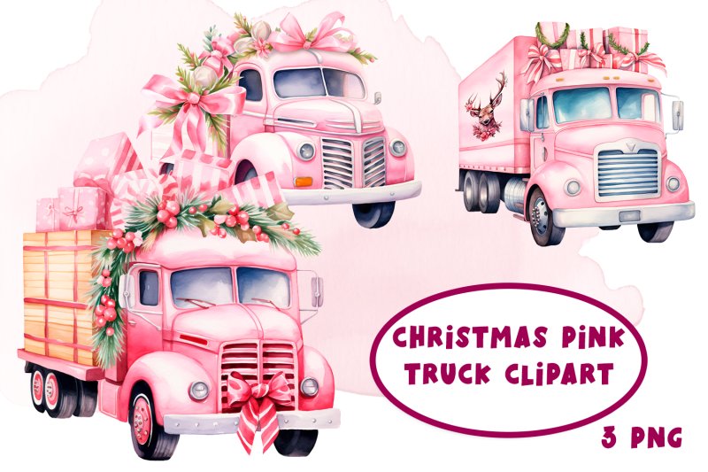 pink-christmas-car-vintage-christmas-sublimation