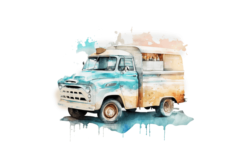 watercolor-beach-truck-clipart-bundle