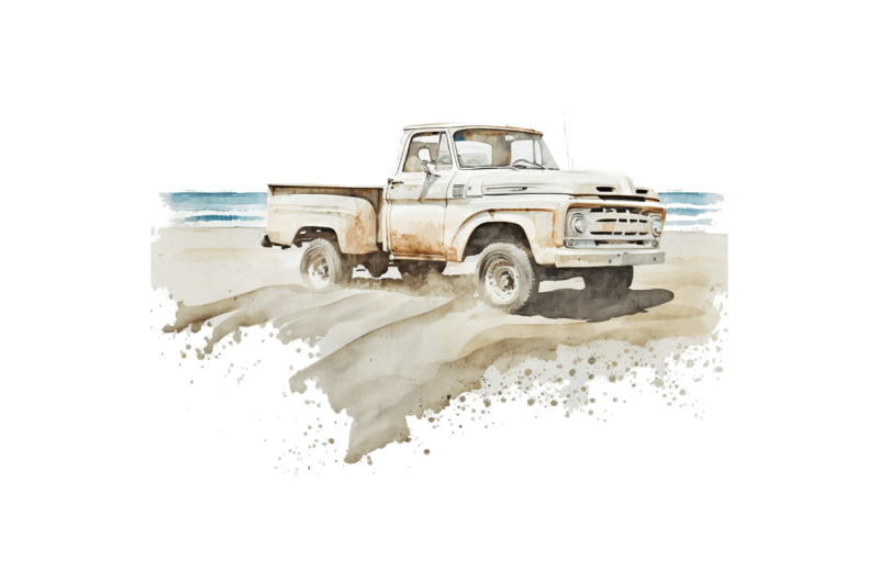 watercolor-beach-truck-clipart-bundle