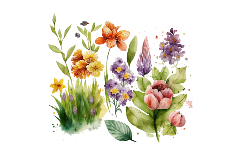 watercolor-spring-garden-clipart-bundle