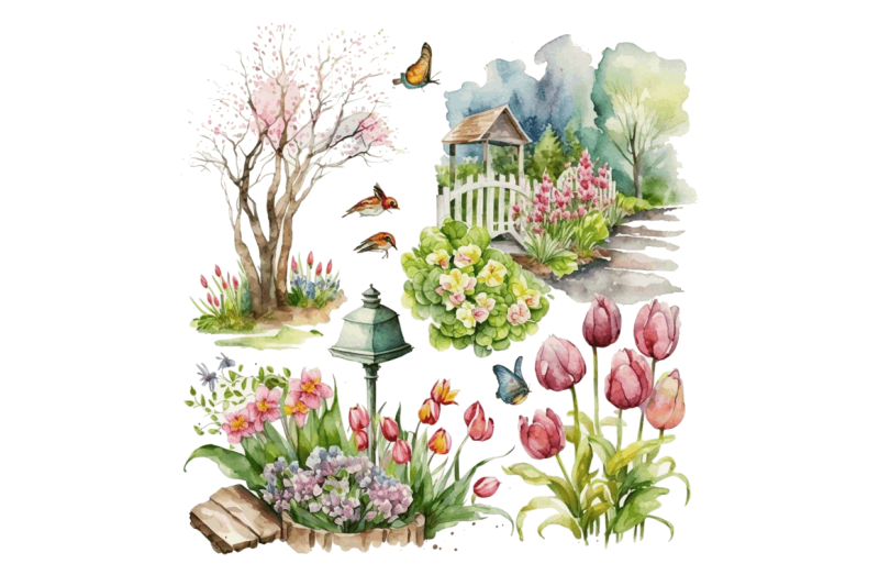 watercolor-spring-garden-clipart-bundle