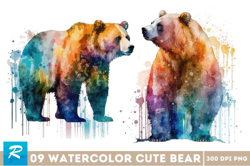 watercolor-bear-clipart-bundle