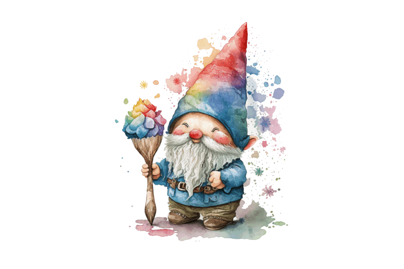 watercolor-cute-gnome-autism-clipart-bundle