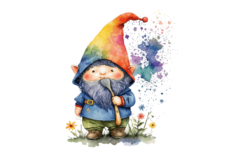 watercolor-cute-gnome-autism-clipart-bundle