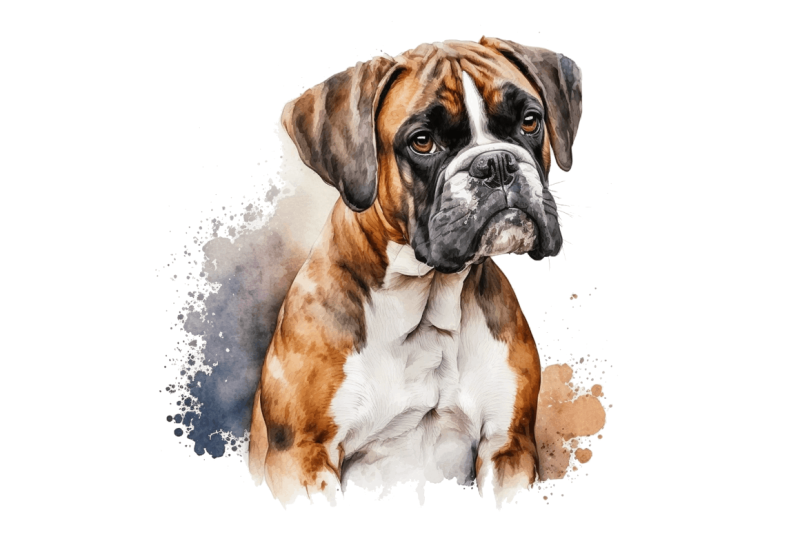 watercolor-cute-boxer-clipart-bundle