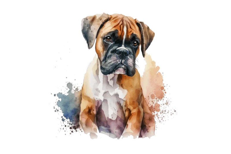 watercolor-cute-boxer-clipart-bundle