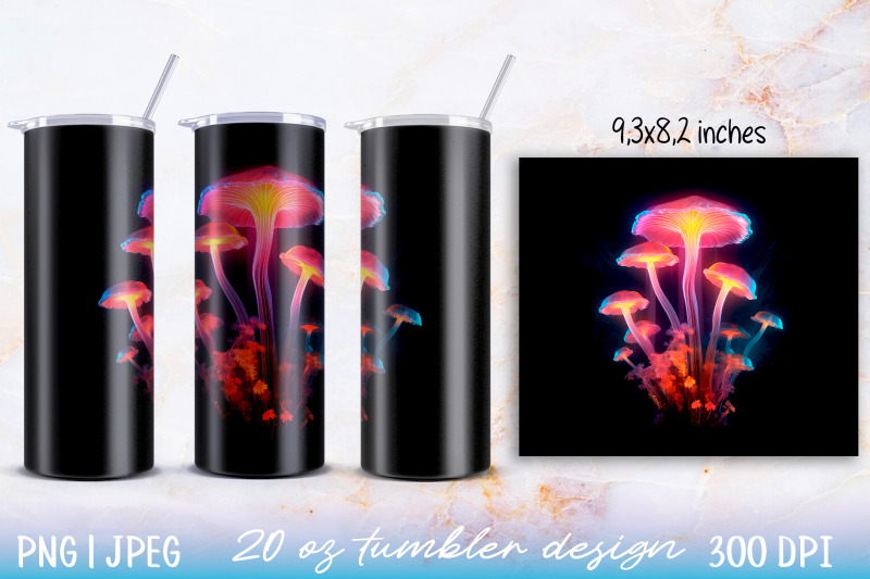 skinny-tumbler-wrap-illuminated-mushroom