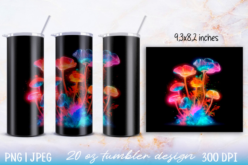 skinny-tumbler-wrap-illuminated-mushroom