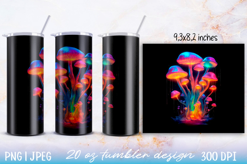 skinny-tumbler-wrap-illuminated-mushroom