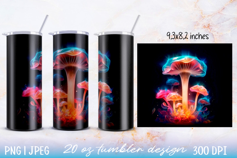 skinny-tumbler-wrap-illuminated-mushroom