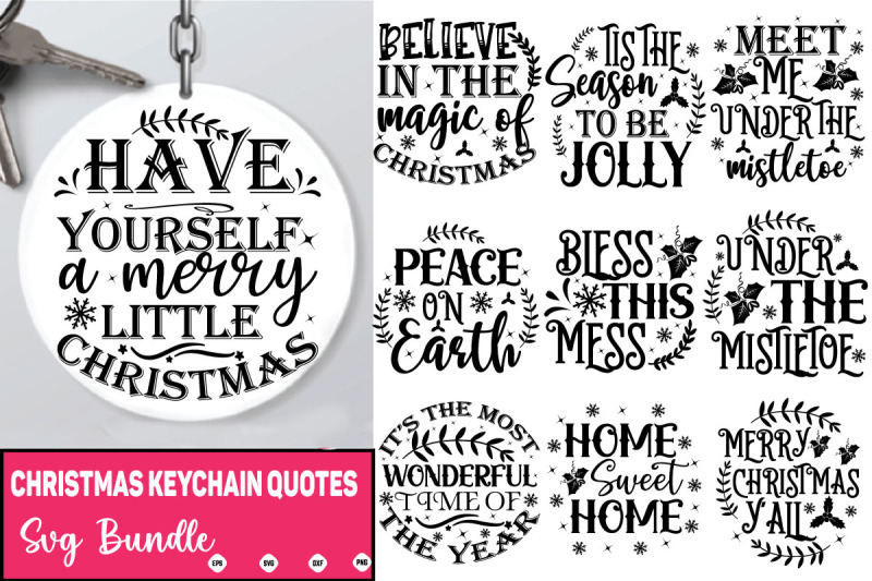 christmas-keychain-svg-bundle