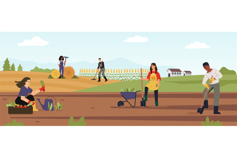 agricultural-workers-work-on-farm-landscape-collect-harvest