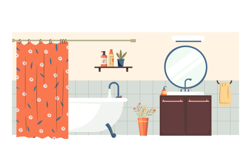 cartoon-bathroom-interior-with-mirror-and-bath