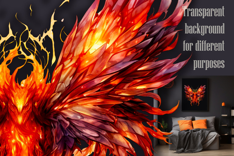 watercolor-fantasy-firebird-design-png-jpeg