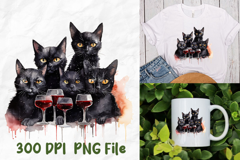 black-cats-cat-lady-survive-on-wine