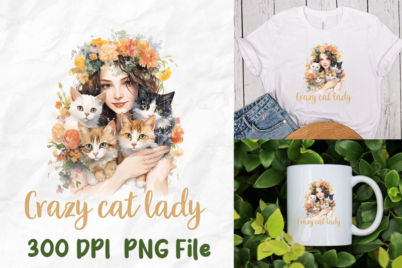 crazy-cat-lady-retro-wild-flowers