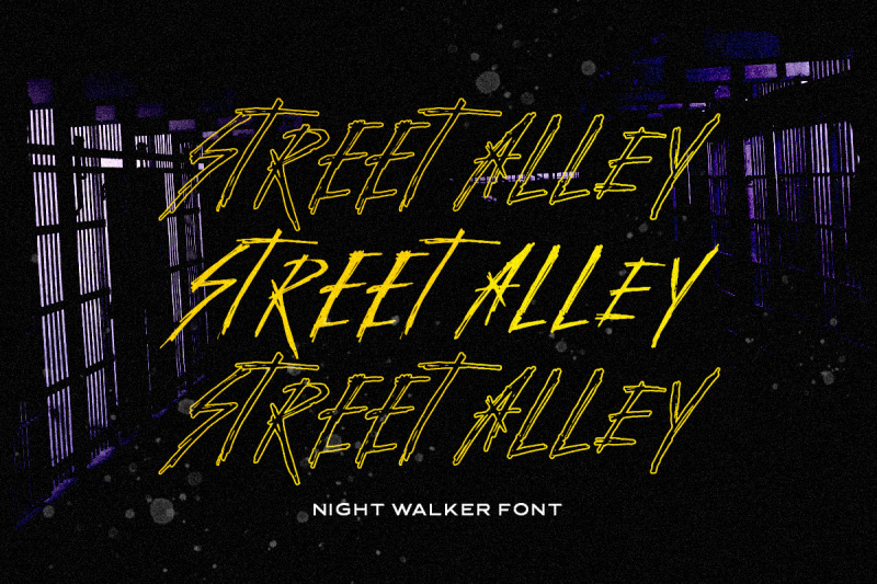 night-walker-freestyle-brush-font