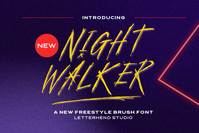 night-walker-freestyle-brush-font