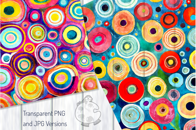 funky-circles-abstract-watercolor-pattern-papers