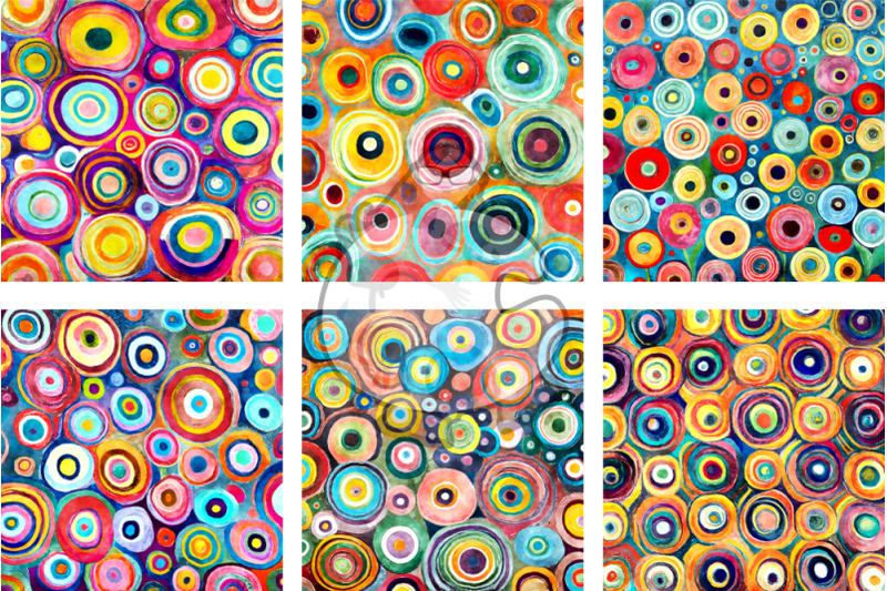 funky-circles-abstract-watercolor-pattern-papers