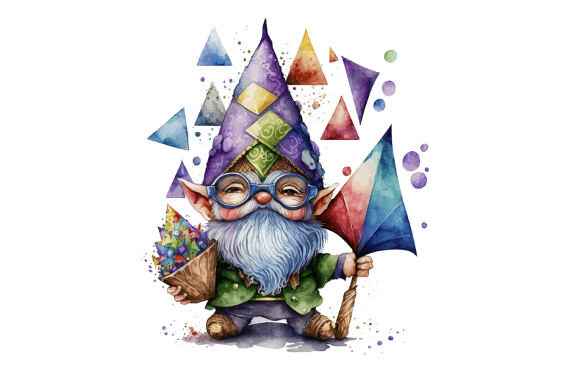 watercolor-cute-gnome-mardi-gras-clipart-bundle