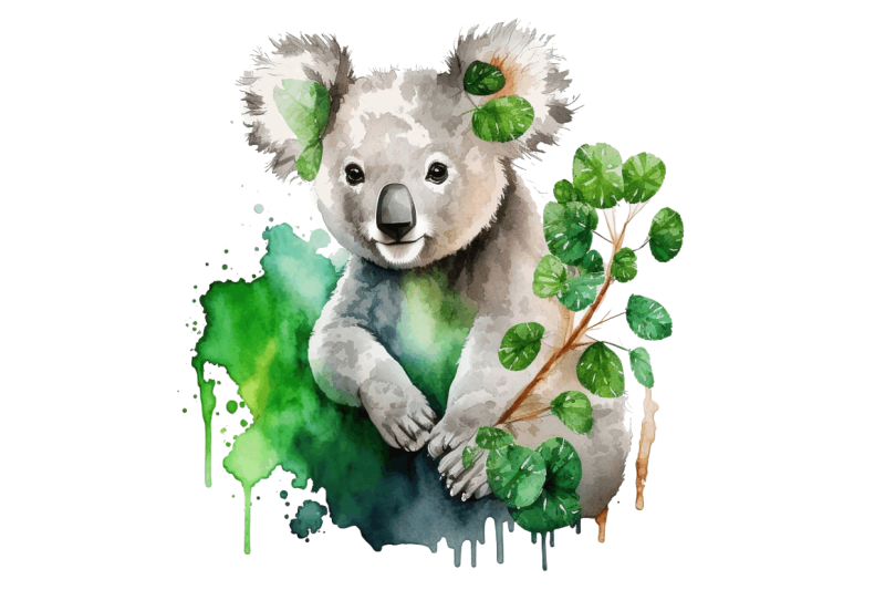 watercolor-koala-patrick-039-s-day-clipart-bundle