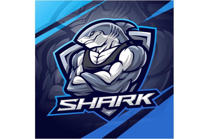 shark-esport-mascot-logo-design