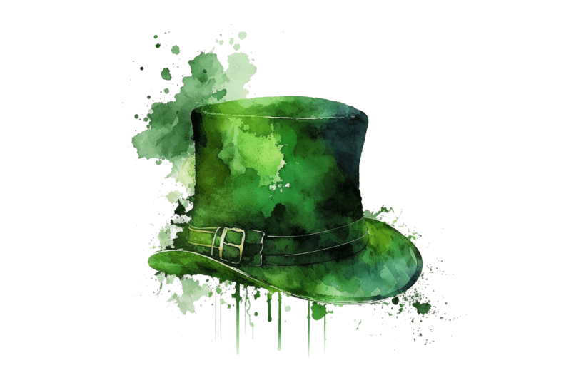 watercolor-green-hat-st-patrick-039-s-day-clipart-bundle