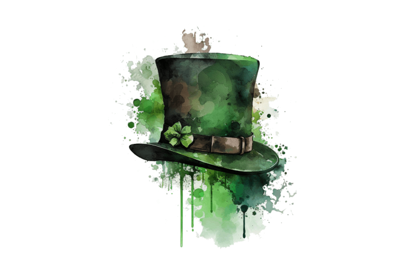 watercolor-green-hat-st-patrick-039-s-day-clipart-bundle