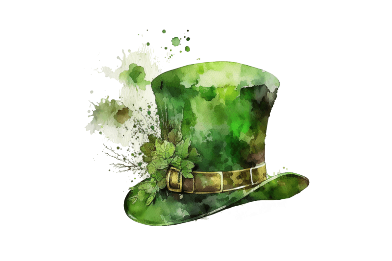 watercolor-green-hat-st-patrick-039-s-day-clipart-bundle