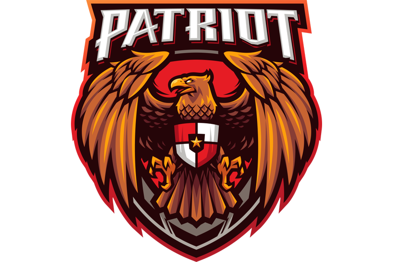 garuda-patriot-esport-mascot-logo-design