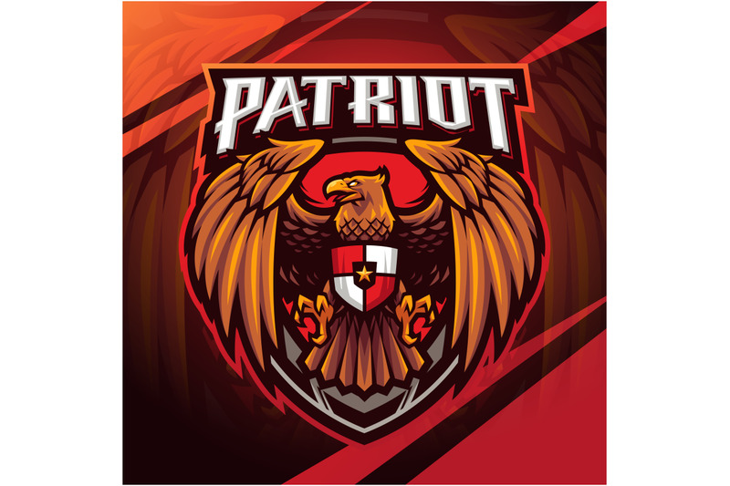 garuda-patriot-esport-mascot-logo-design