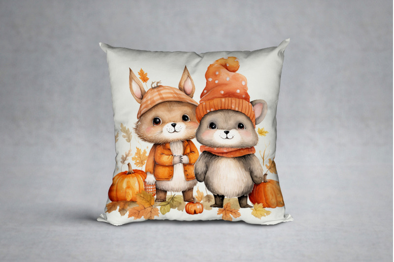 cute-fox-clipart-woodland-animals-cute-baby-fox-autumn-png