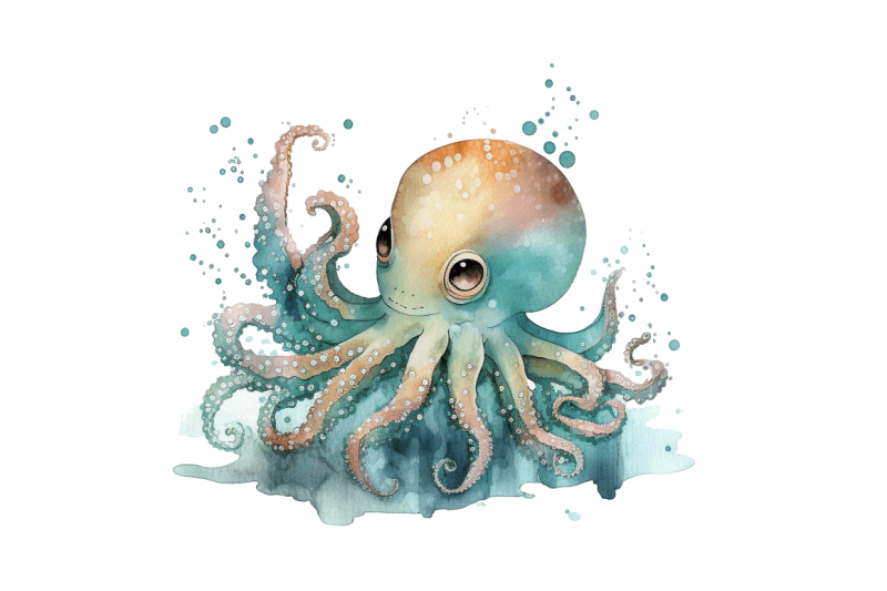 watercolor-cute-octopus-clipart-bundle