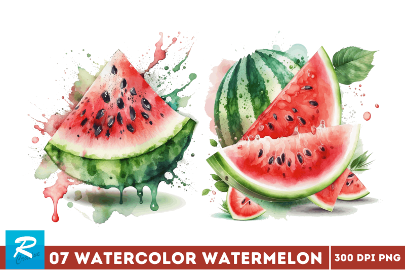 watercolor-watermelon-clipart-bundle