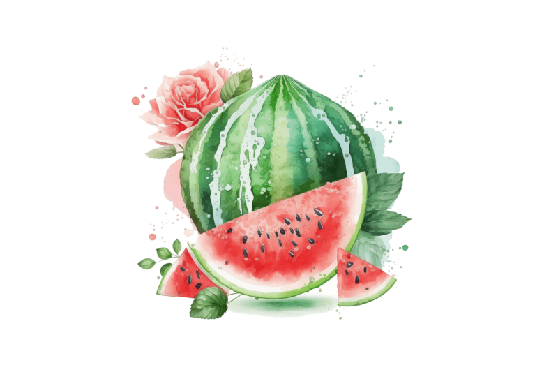 watercolor-watermelon-clipart-bundle