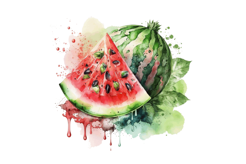 watercolor-watermelon-clipart-bundle