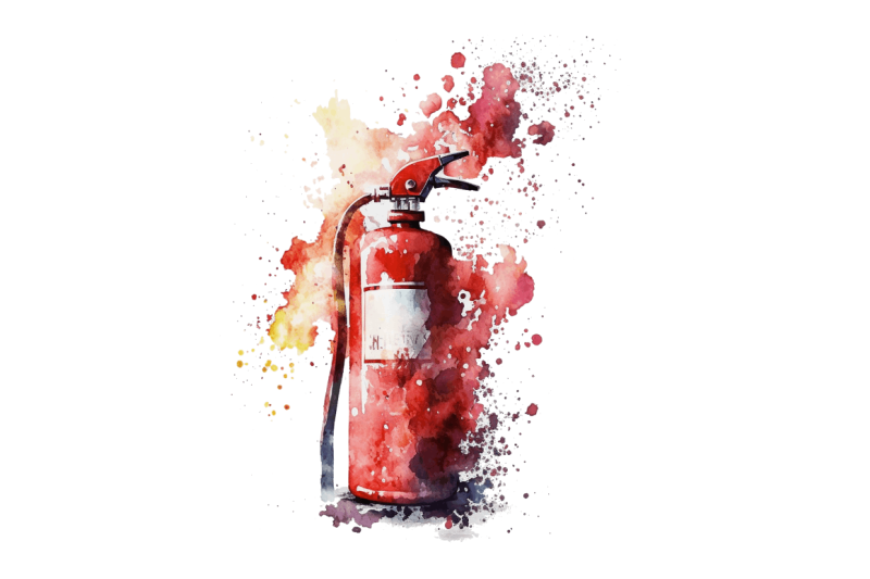 watercolor-fire-extinguisher-clipart-bundle