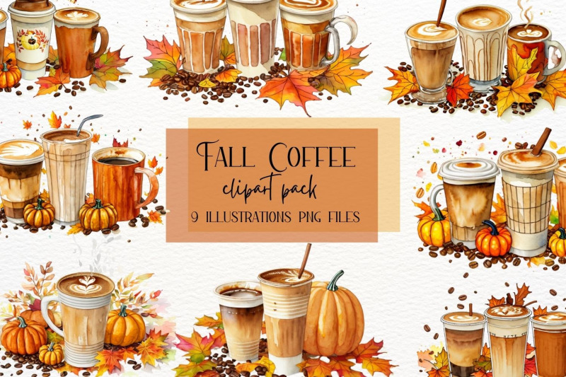 fall-coffee-watercolor-clipart-pumpkin
