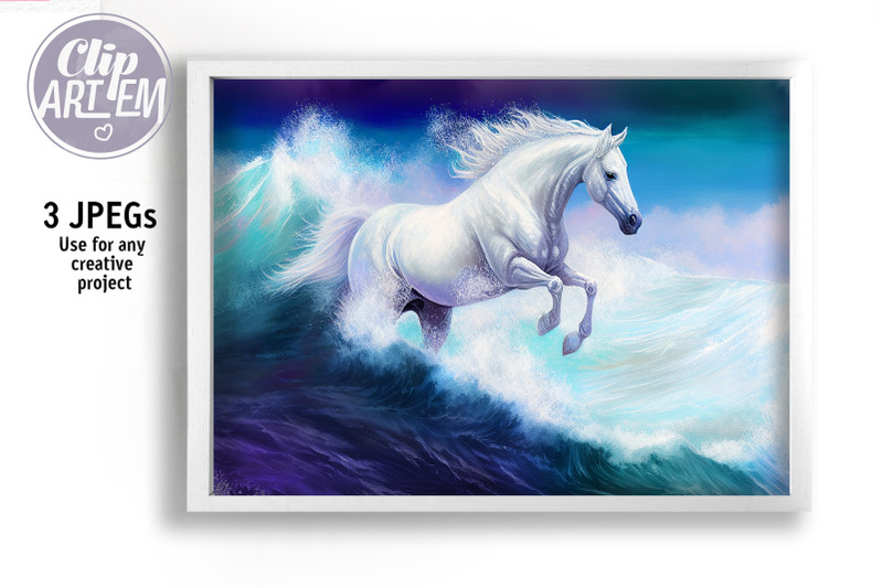 white-horse-watercolor-portrait-wall-art-prints-sea-3-jpeg-images