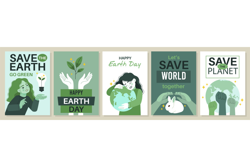 earth-day-cards-global-world-saving-posters-ecology-and-environment